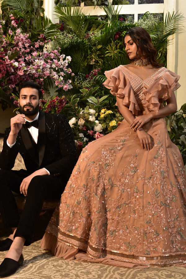 Peachy Days Lehenga Set