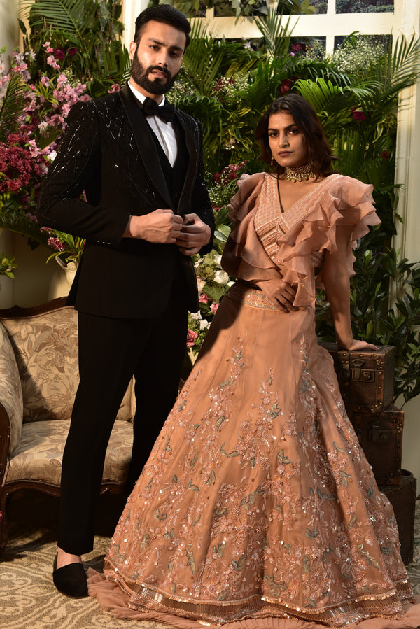 Peachy Days Lehenga Set