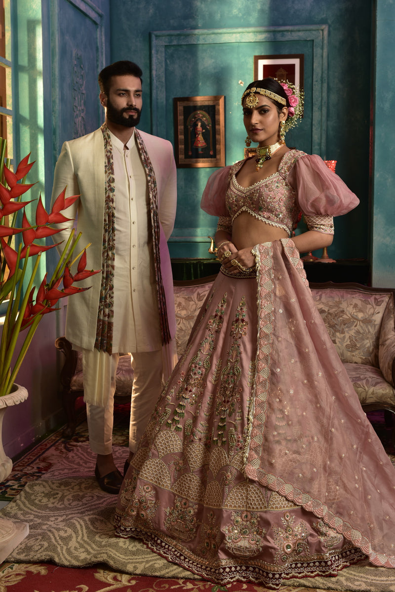 Dusky Pink Lehenga